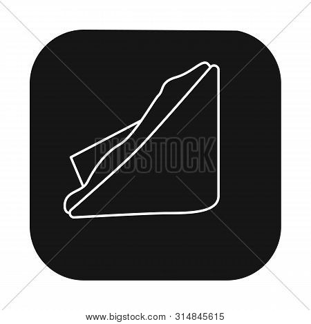 Vector Illustration Of Package And Food Symbol. Set Of Package And Snack Stock Vector Illustration.