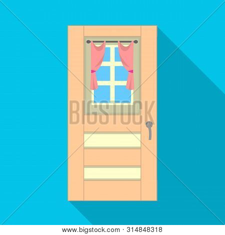 Vector Design Of Door And Apartment Sign. Set Of Door And Indoors Vector Icon For Stock.