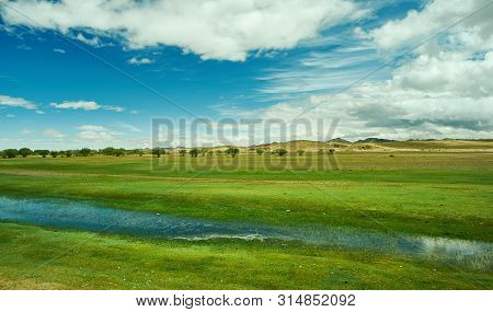 Mountain Plateau In The Area Zavkhan River