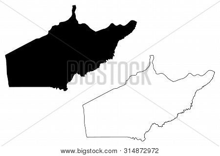 Makamba Province (republic Of Burundi, Provinces Of Burundi, Southern Region) Map Vector Illustratio