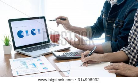 Group Of Businessman Work