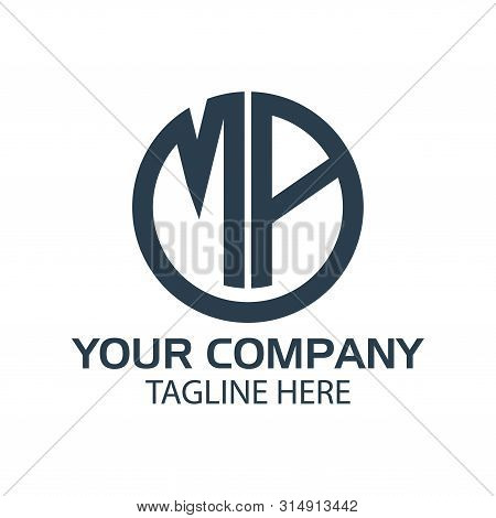 Letter Ma Stock Logo, Ma Initial., Flat Design. Technology Logo