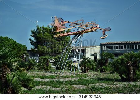 Plane On The Roundabout Puerto Pollensa