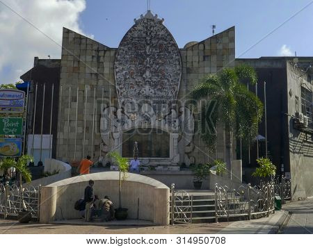 Kuta, Indonesia - June, 17, 2017: Wide View Of The Bali Bombing Memorial At Kuta