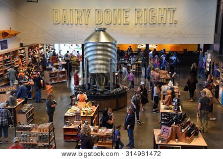 Tillamook, Or - Jun 9: Tillamook Creamery In Tillamook, Oregon, As Seen On Jun 9, 2019. It Offers Se