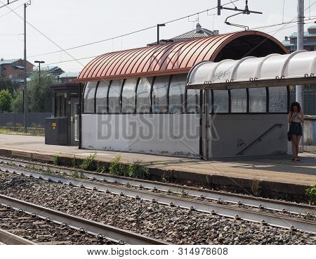 Collegno Train Station In Collegno