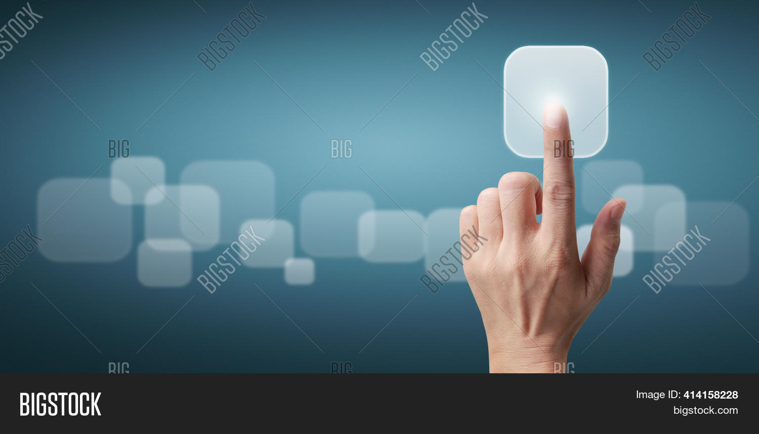 Hands Touching Button Image & Photo (Free Trial) Bigstock