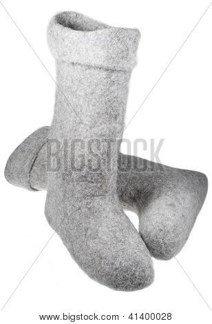 Wełniane, filcowe buty