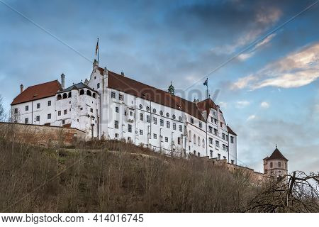 Trausnitz Castle Is A Medieval Castle Situated In Landshut, Bavaria, Germany