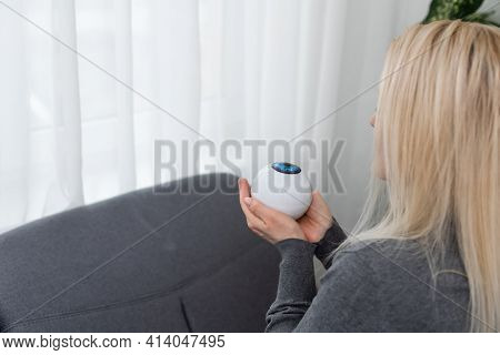 A Fortune Teller Gazes Into Her Ball