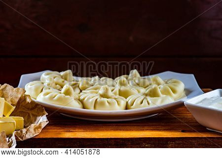 Traditional Georgian Khinkali Dish