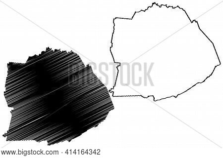 Cumberland County, State Of Tennessee (u.s. County, United States Of America, Usa, U.s., Us) Map Vec