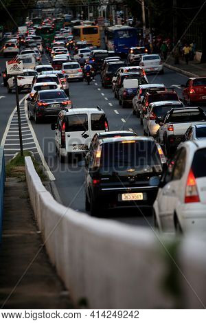 Congestion Of Vehicles In Salvador