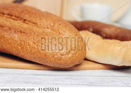 Loaf In Breadbox Fresh Baked Goods Food Ration Kitchen Freshness