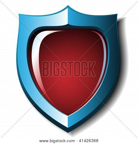 3D heraldische Badge Sticker vectorillustratie