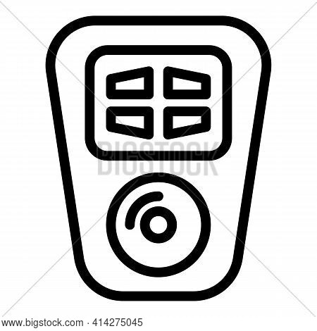 Control Car Key Icon. Outline Control Car Key Vector Icon For Web Design Isolated On White Backgroun