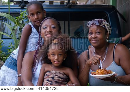 Darien Province, Panama. 07-18-2019. Afro-descendent People Gather On The City Of Yaviza To Meet Wit