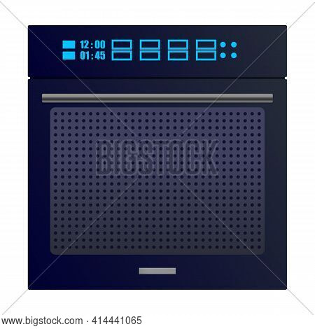 Oven Vector Icon.cartoon Vector Icon Isolated On White Background Oven.