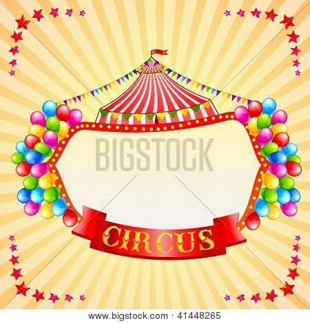 Vintage cirkus plakat