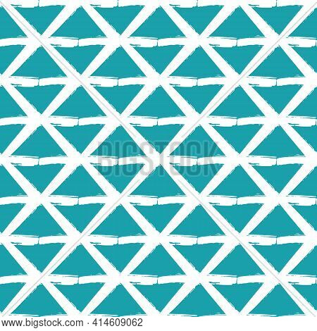 Vector Painterly Lattice Braid Weave Seamless Interlace Pattern Background.macrame Effect Criss Cros