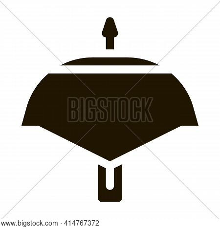 Crossbow Archery Equipment Icon Vector. Medieval Shooting Crossbow Weapon Pictogram. Handgun Black A