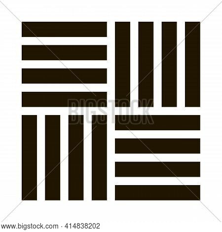 Different Linoleum Tile Designs Glyph Icon Vector. Different Linoleum Tile Designs Sign. Isolated Sy