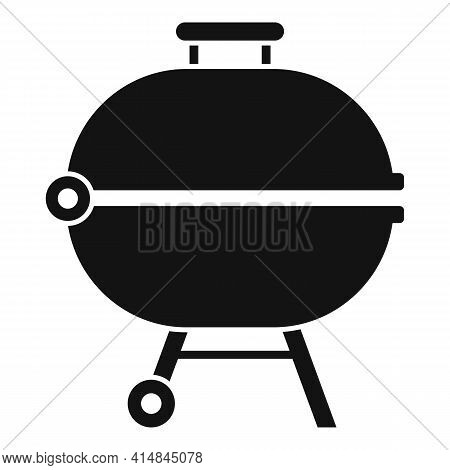 Brazier Bbq Icon. Simple Illustration Of Brazier Bbq Vector Icon For Web Design Isolated On White Ba