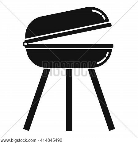 Chicken Brazier Icon. Simple Illustration Of Chicken Brazier Vector Icon For Web Design Isolated On 