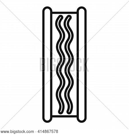 Soundproof Wall Icon. Outline Soundproof Wall Vector Icon For Web Design Isolated On White Backgroun