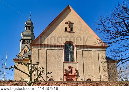 Hofheim, Germany - March 2020: Catholic Parish Church Called 'st. Peter Und Paul'