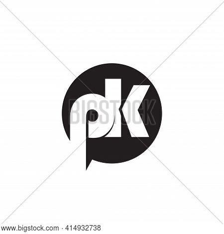 Pk Logo. Company Logo. Monogram Design. Letters P And K.