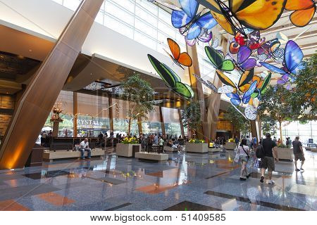 Aria Hotel Lobby In Las Vegas, Nv On April 27, 2013