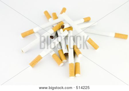 Banda cigaret, přes bílý