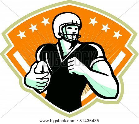 American Football Running Back Crest