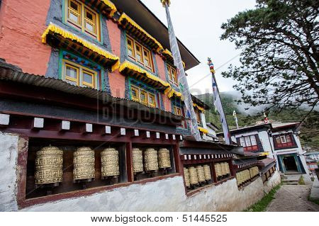 Buddhist Monastery In Khumbe Valley