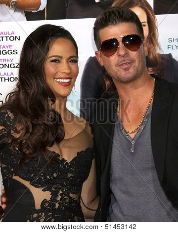 LOS ANGELES - SEP 25:  Paula Patton, Robin Thicke at the 