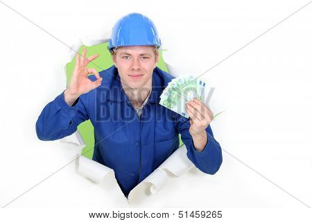 A hard-working tradesman earning an honest living