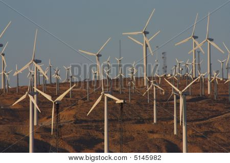 Coucher de soleil Wind Farm