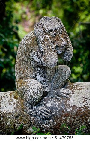 Stone composition in Monkey Forest