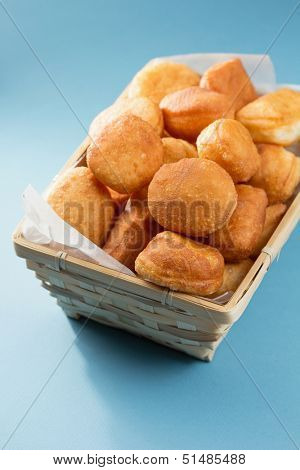 Small homemade Bosnian doughnuts