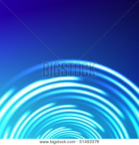 Vector abstract circle blue background