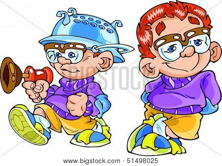 Cartoon boy