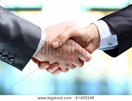 business people shaking hands