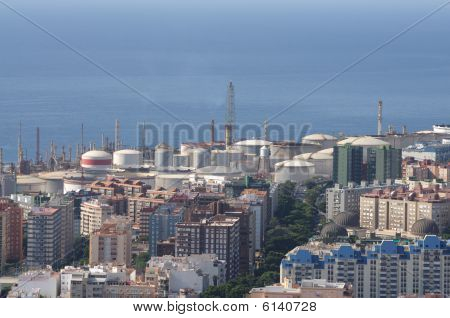 Widok z Santa Cruz De Tenerife, Hiszpania