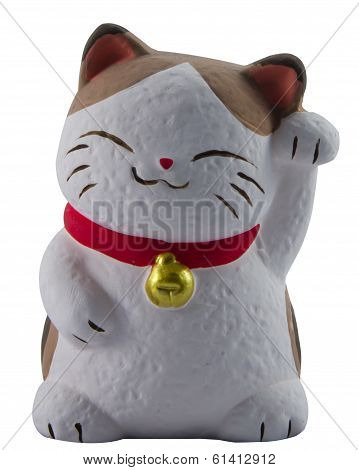 Lucky cat sculpture