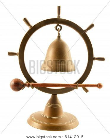 Bell clock made from brass