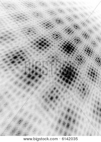 Negro sobre blanco paisaje 3D monocromo Moire