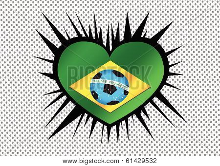Map  Soccer ball  Brasil 2014