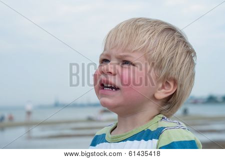 Portrait of boy in striped t-hirt