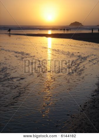 Strand sunset